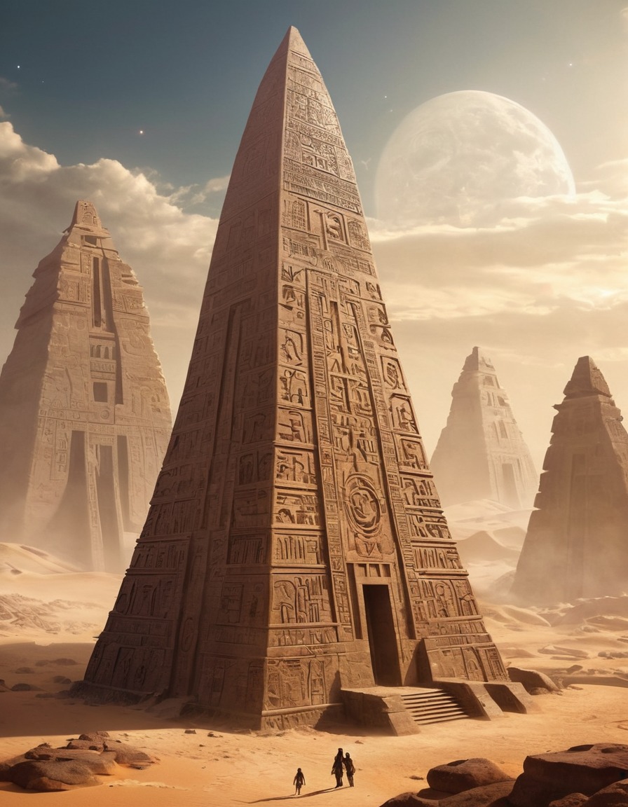 ancient, alien, structure, hieroglyphs, symbols, extraterrestrial, aliens