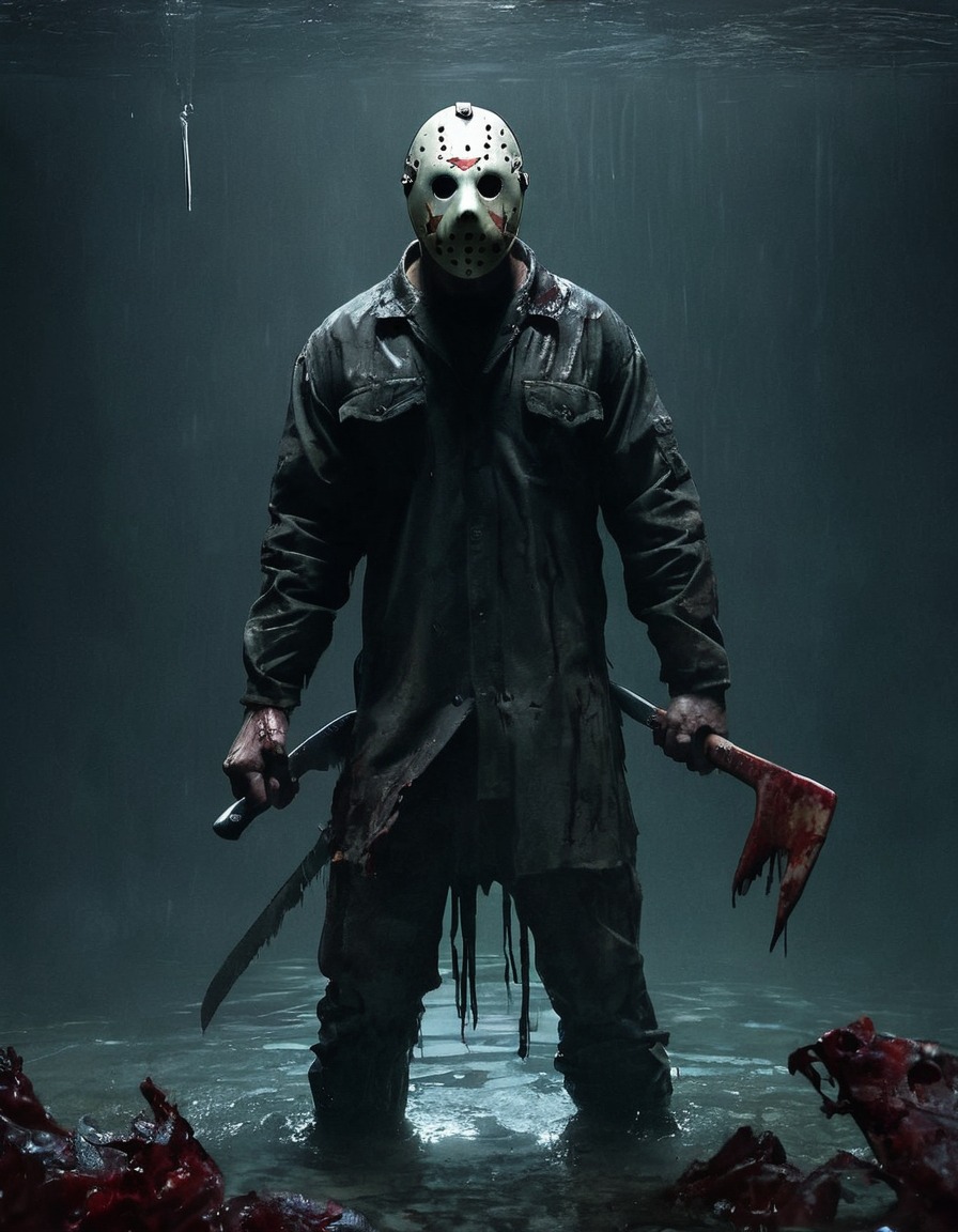 jason voorhees, horror, undead, machete, zombie