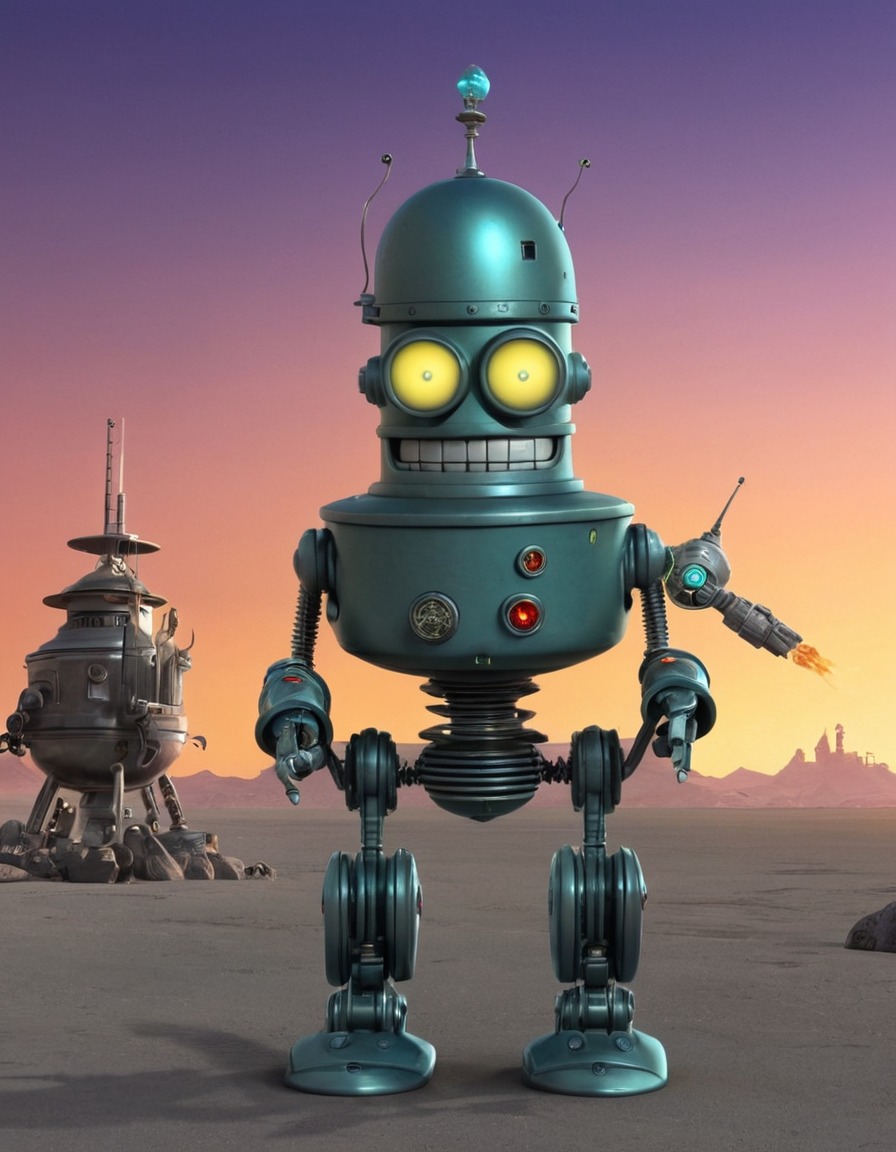 futurama, bender, robot rebellion, sci-fi, pop culture, fiction, animated tv show, robots, games, movies