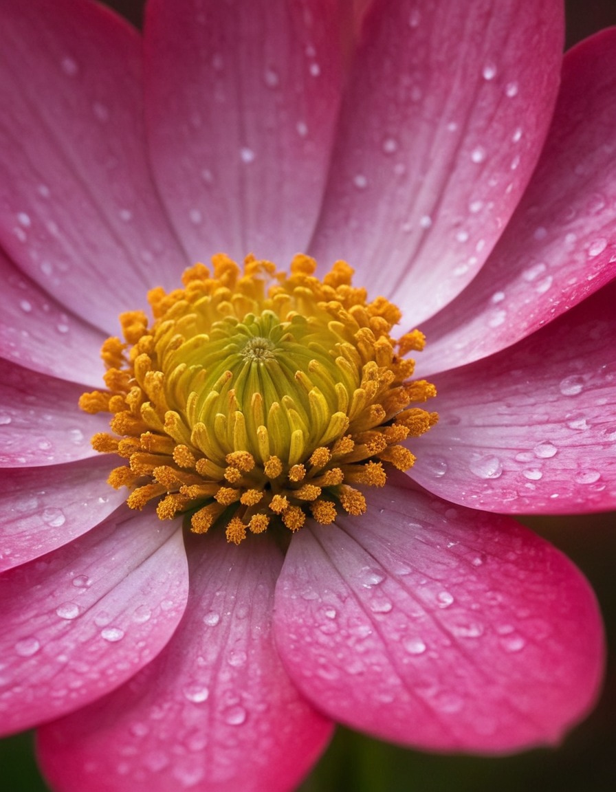 nature, flower, petal, dewdrops