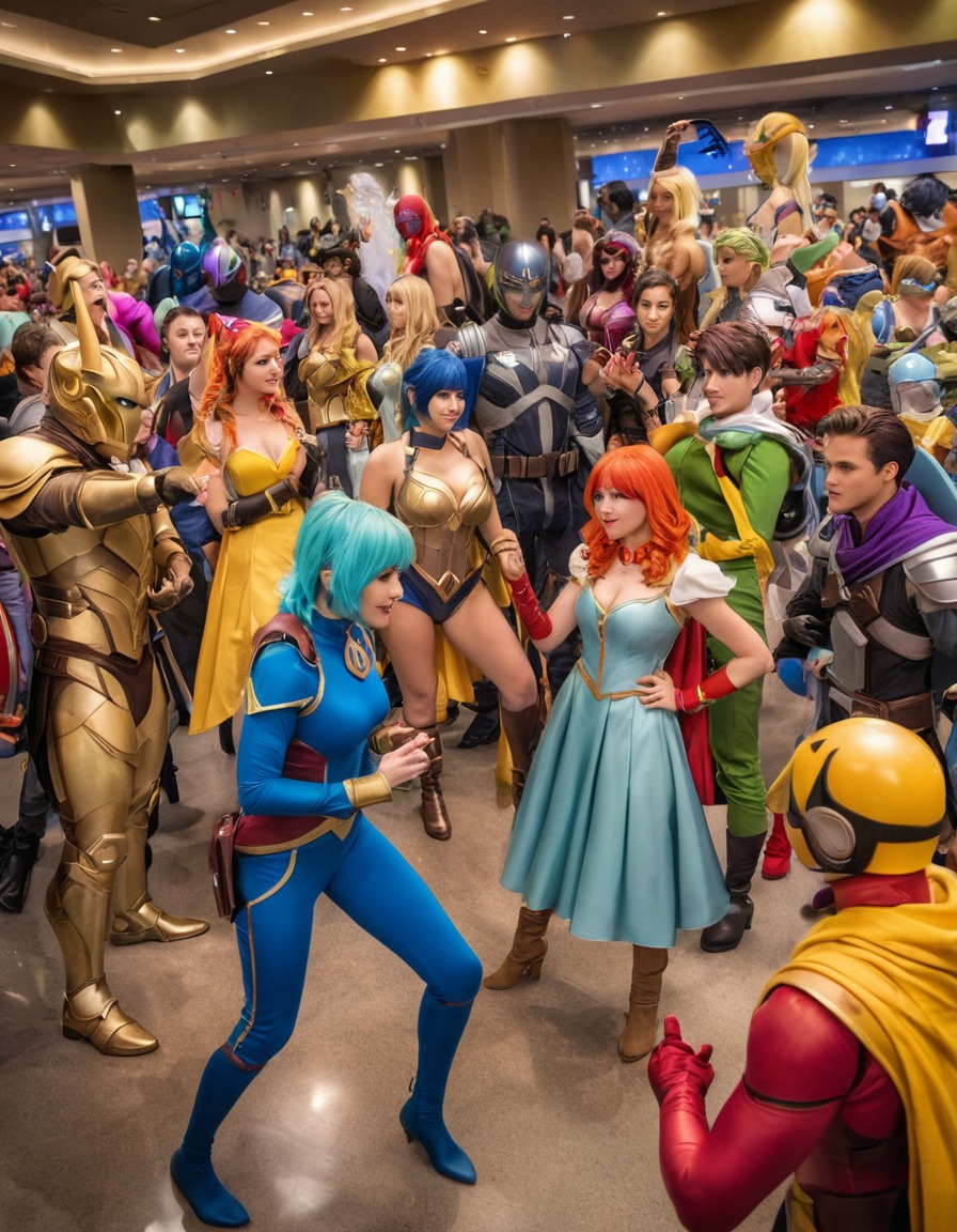 cosplay, convention, fandoms, interaction, fantasy, pop culture