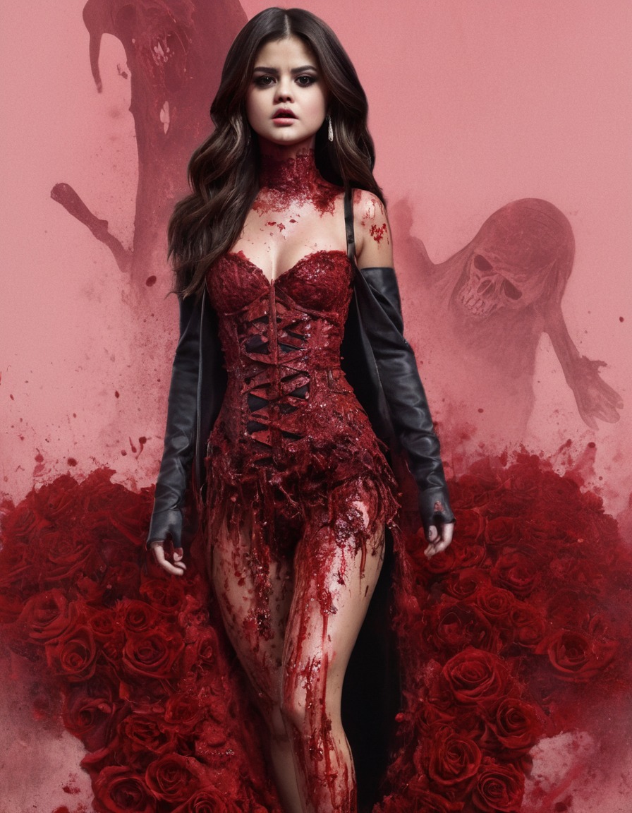 selena gomez, zombie, glamour, red carpet, celebrity, horror, fashion, celebrities