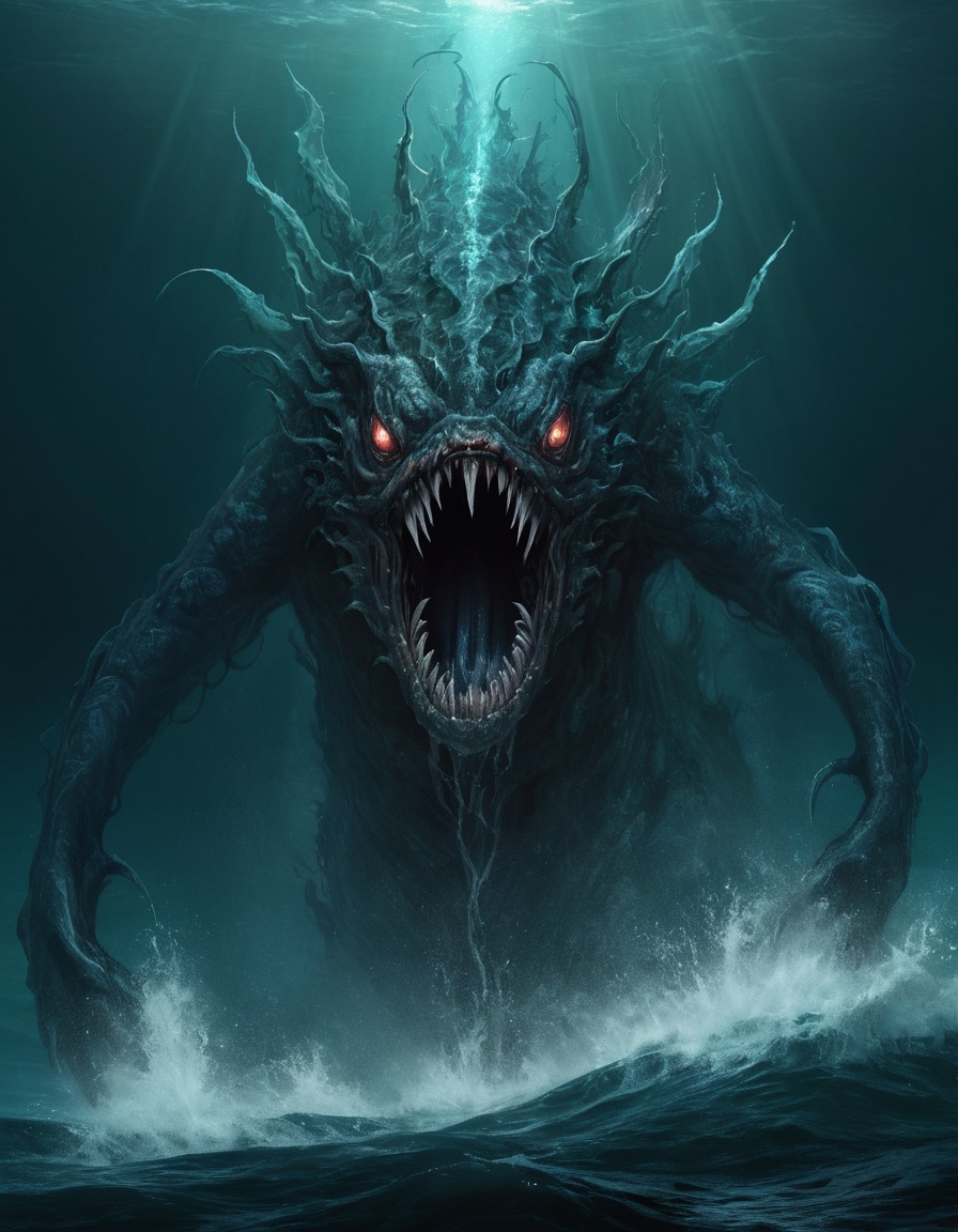 water sprites, sea monster, mythical creatures, folklore, legends, ocean spirits