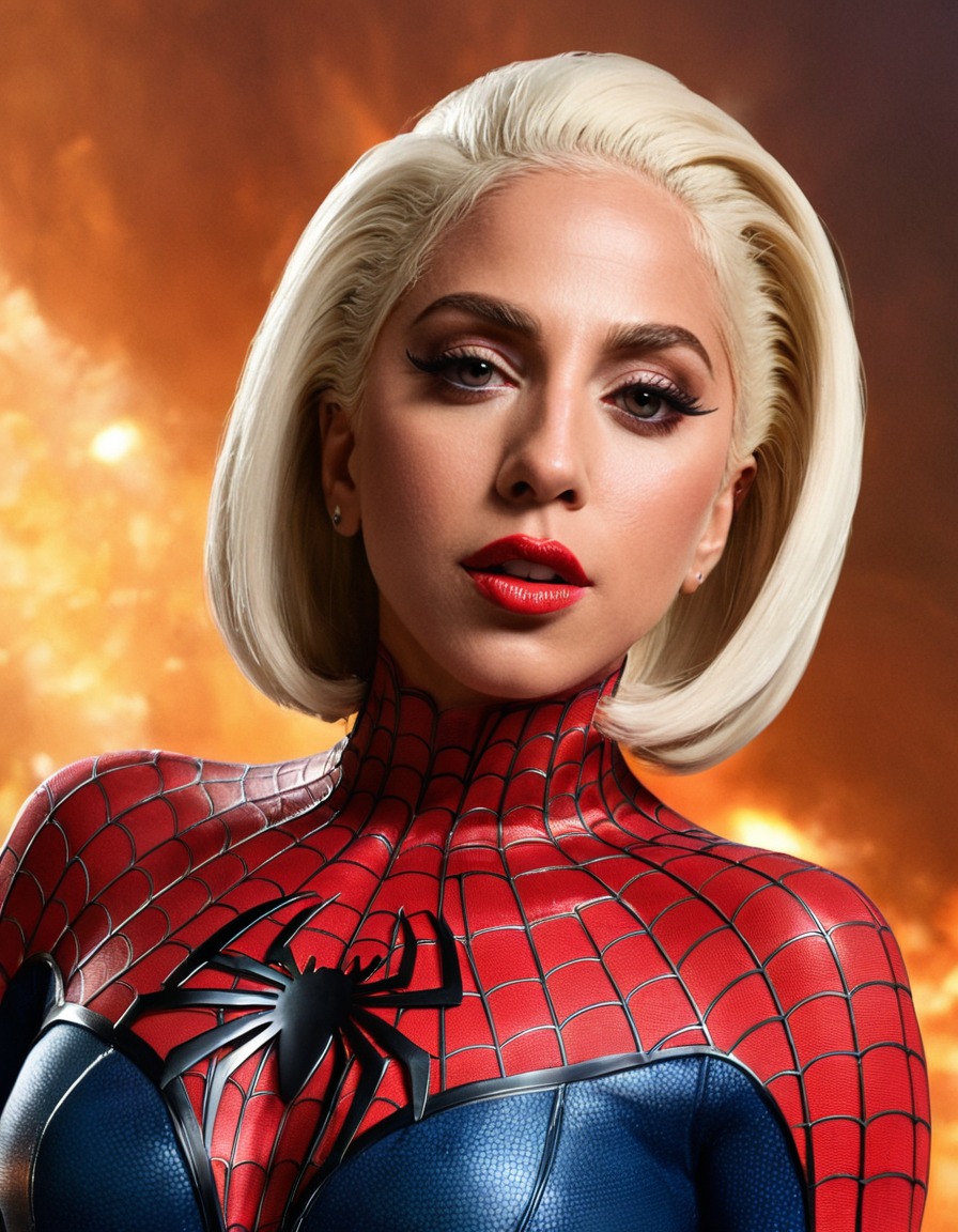 lady gaga, spiderman, music, entertainment, superhero, pop culture