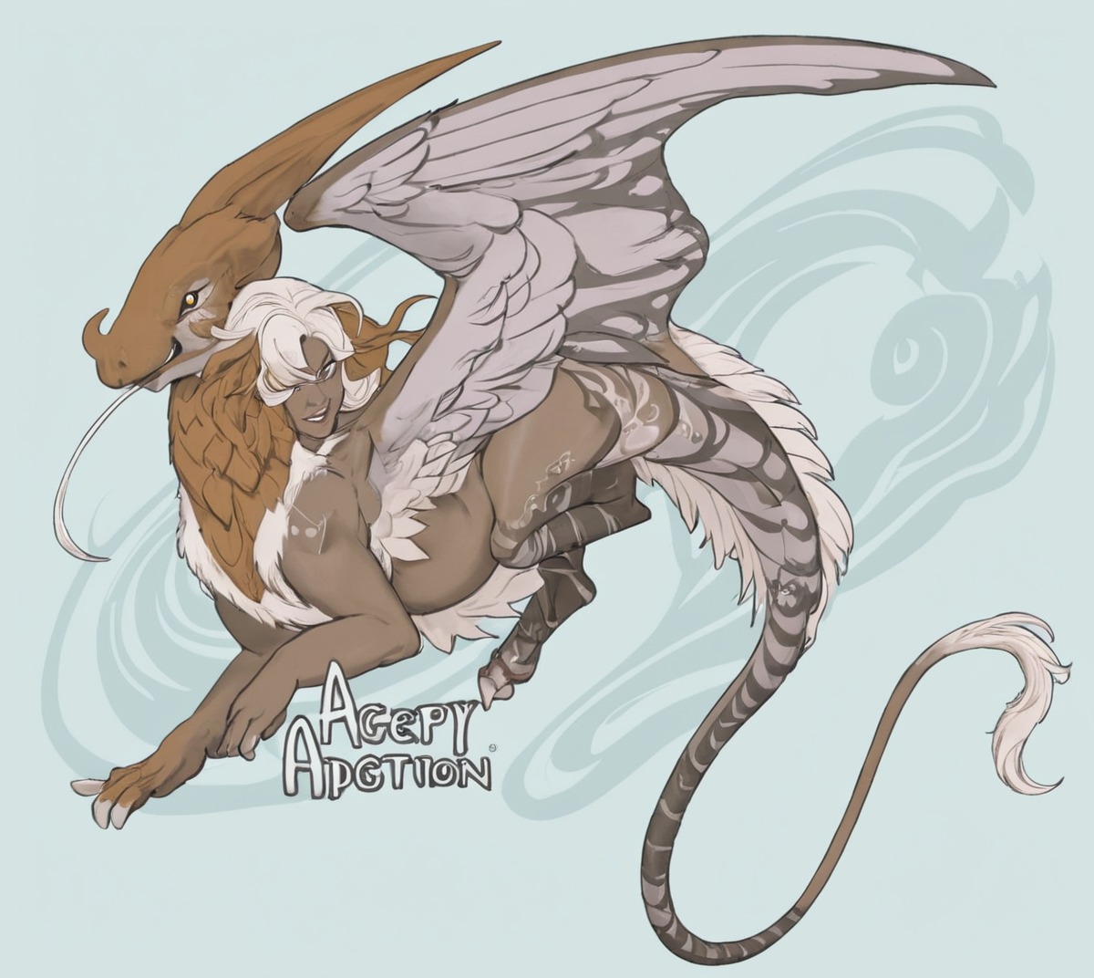 adoptable, adoptablesopen, sale, adoptableauction, digitalart, characterdesign, dragon, creature, chimera, conceptart, monster