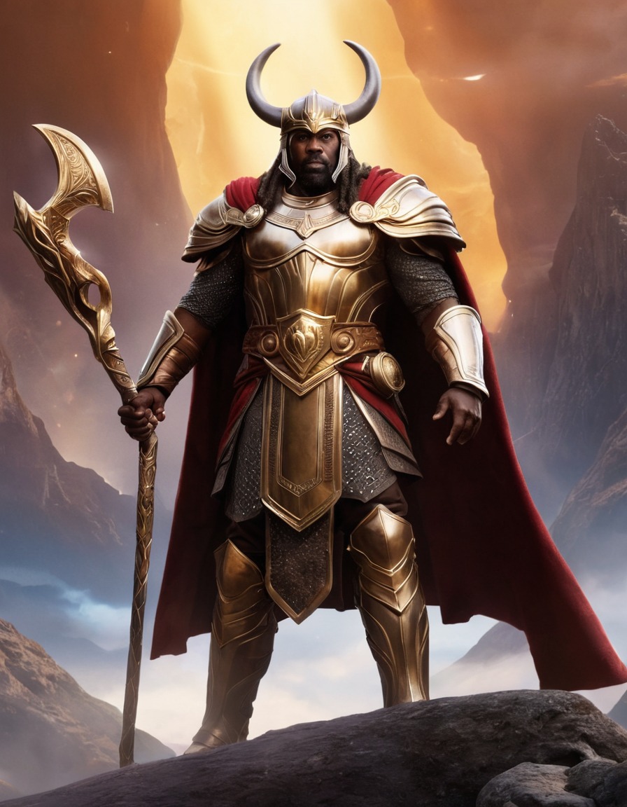 heimdall, norse mythology, epic, god, scene, mythological character