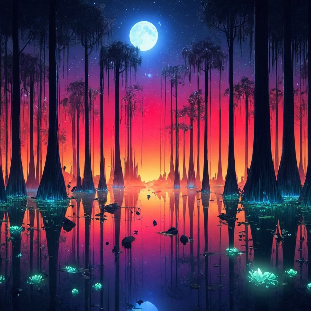 digitalart, forest, surreal, copilot, frog, fullmoon, moon, neon, swamp, dailychallenge, ai_art, ai_generated, ai_generated_art, ai_artwork, ai_image, ai_generatedart, ai_generated_artwork, copilotai, copillot_ai