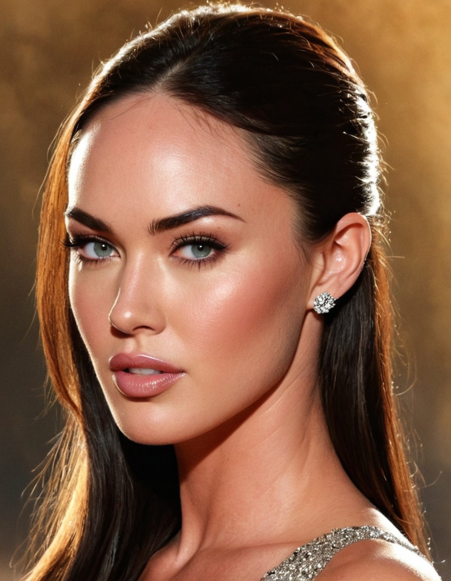 megan fox, actress, beauty, award-winning, celebrity, portrait, mesmerizing