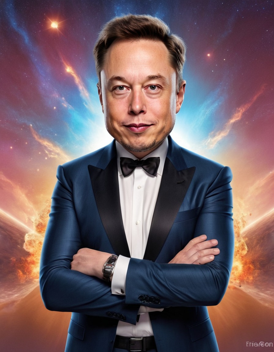 elon musk, caricature, humor, comedy, satire