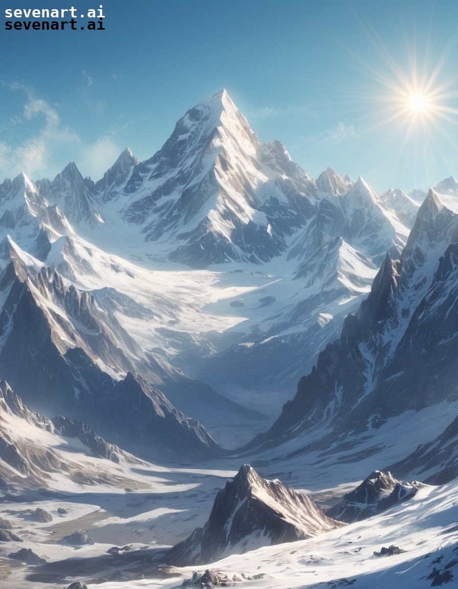 mountains, snow-capped, majestic, nature, landscape