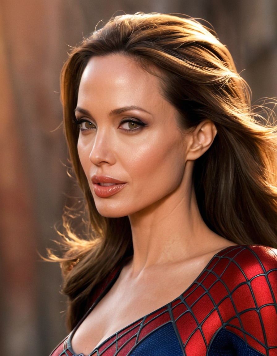 angelina jolie, spiderman, hollywood, actress, superhero, marvel, celebrity