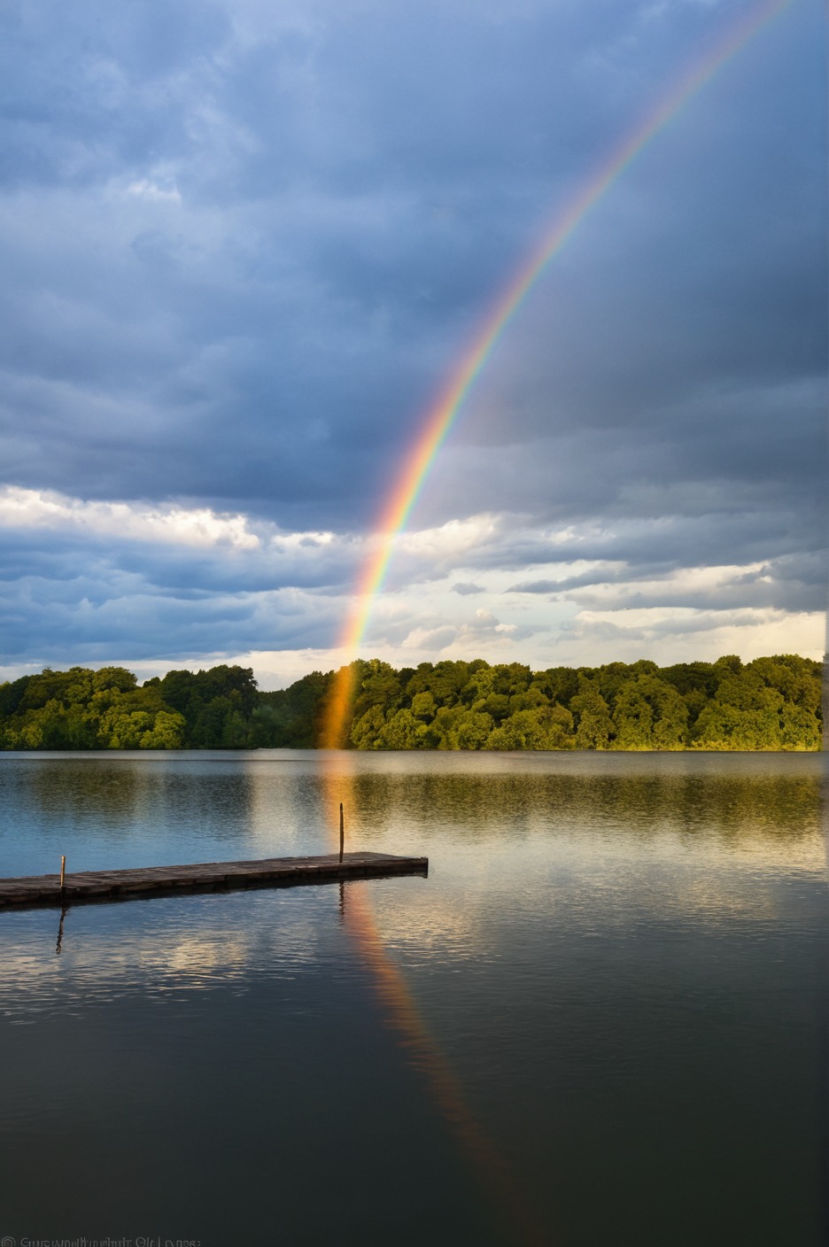 nature, nature photography, rainbow, sky, summer, summertime, lake, pennsylvania