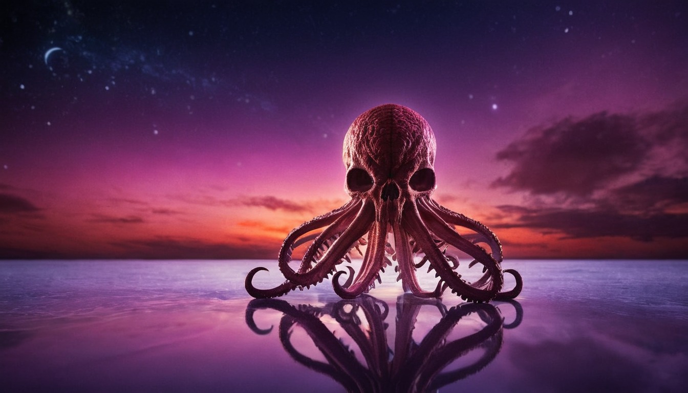 digitalart, fantasyart, wallpaper, animal, creature, digitalpainting, photorealistic, surreal, sea, octopus, photography, scifi, photomanipulation, squid