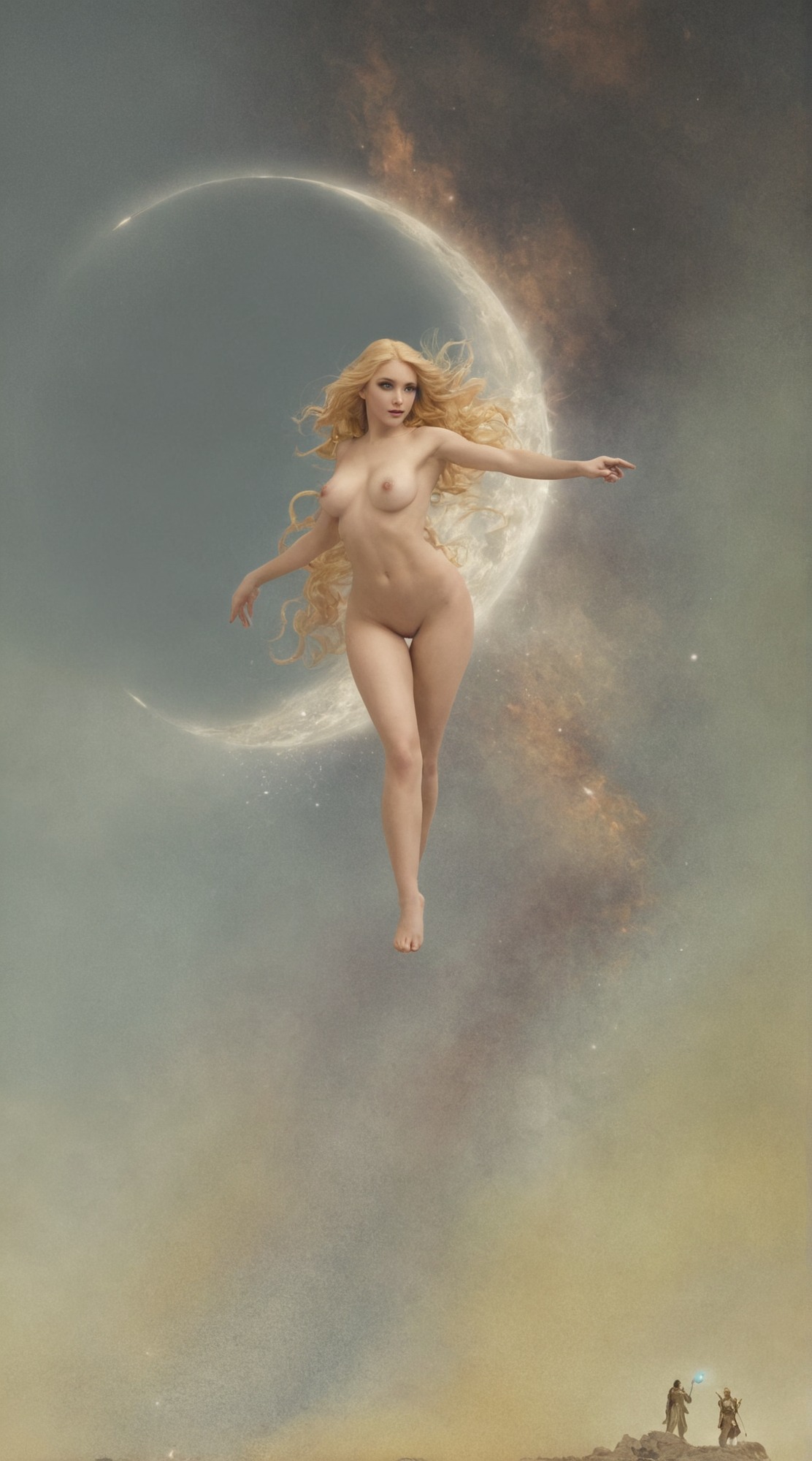 oil on canvas, art, painting, art history, luis ricardo falero, spanish art, sothebys, fantasy, 1880s, allegory, venus, mythology