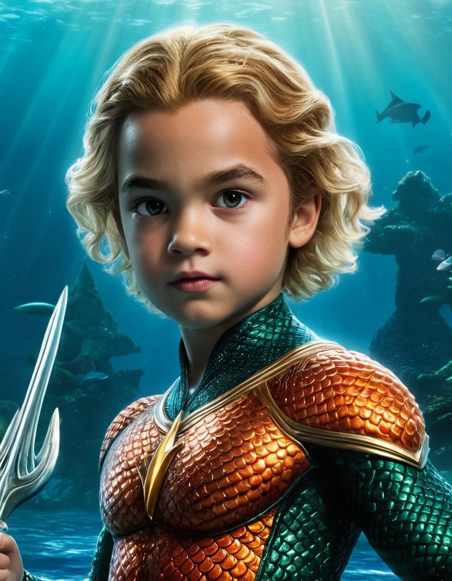 aquaman, childhood, superhero, dc comics, atlantis, arthur curry, origin story