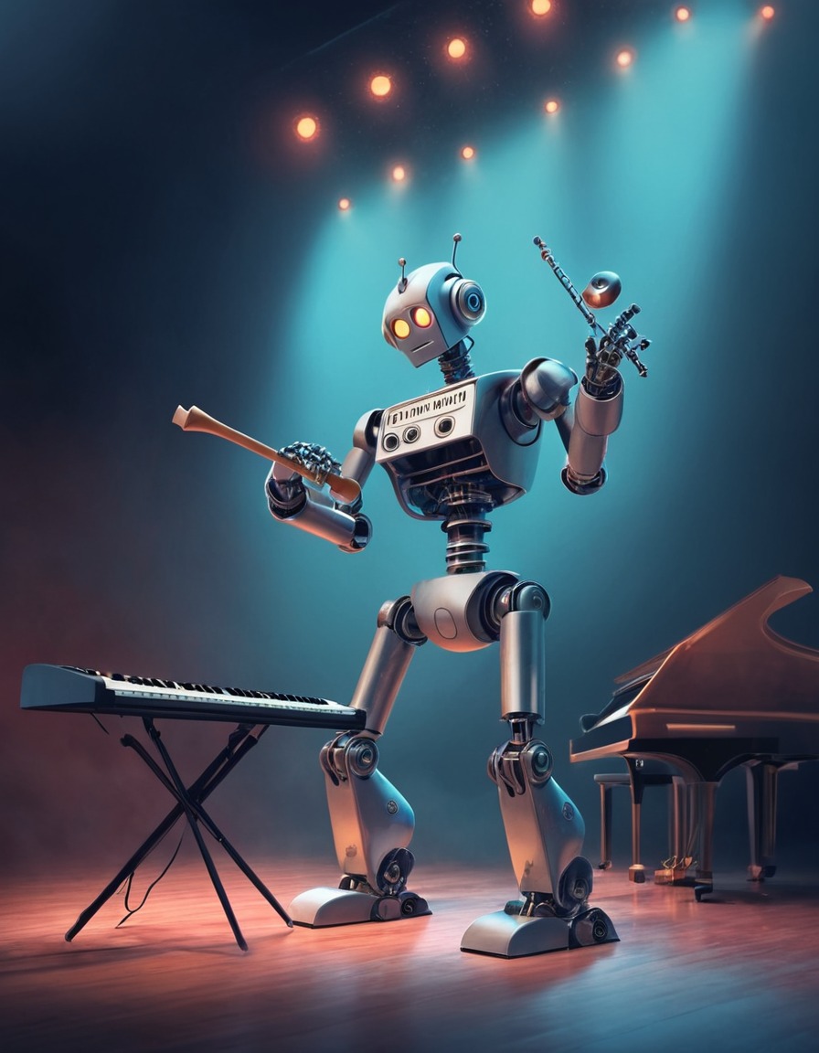 robot, music, technology, performance, entertainment, robots