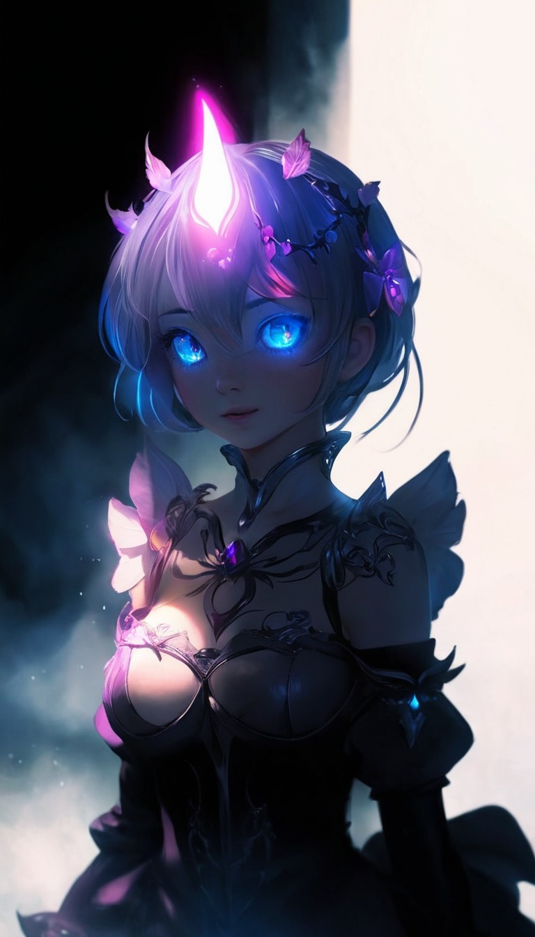 digitalart, anime, fanart, animegirl, digitalpainting, animedrawing, animefanart, wallpaper, videogamefanart, magic, dress, desktopwallpaper, rem, phonewallpaper, rezero