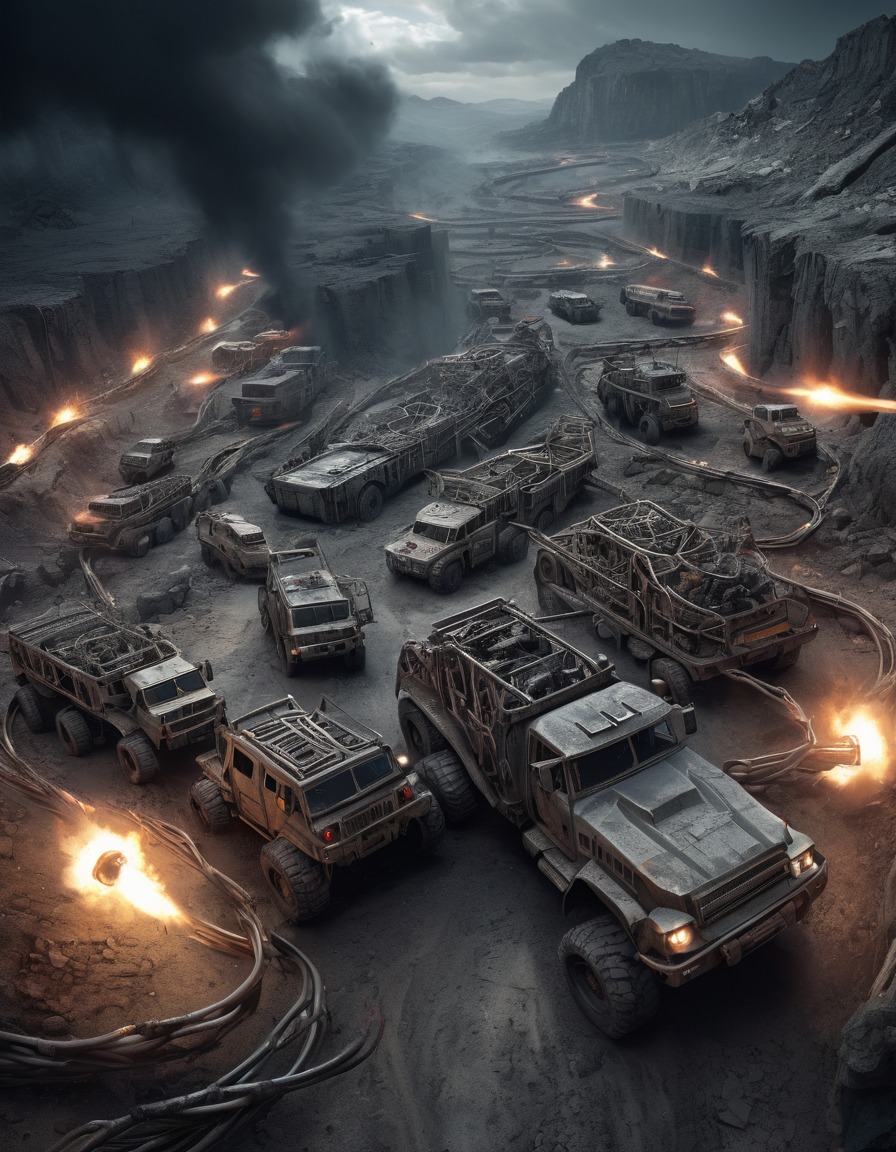 vehicles, convoy, pursuit, battle, survival, enemies, mad max