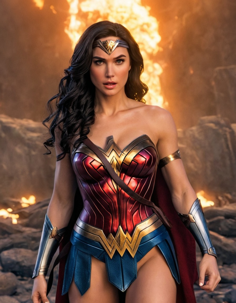 superhero, defeated character, wonder woman (dc comics)