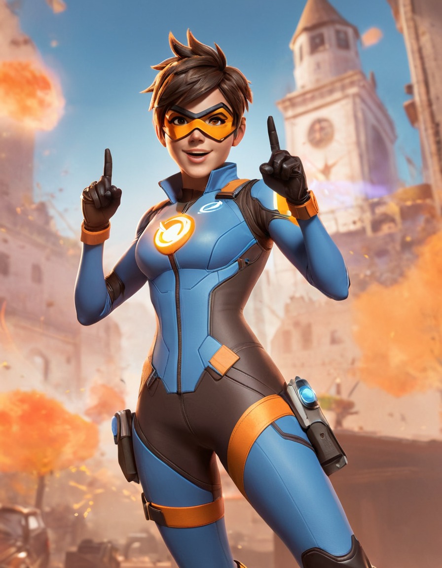 overwatch, hero, victory, gaming, dynamic, games, girls from games