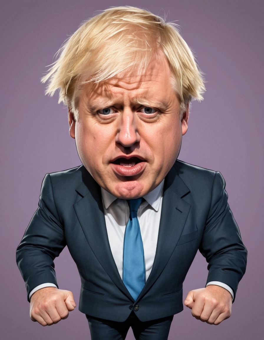 boris johnson, caricature, humor, politics