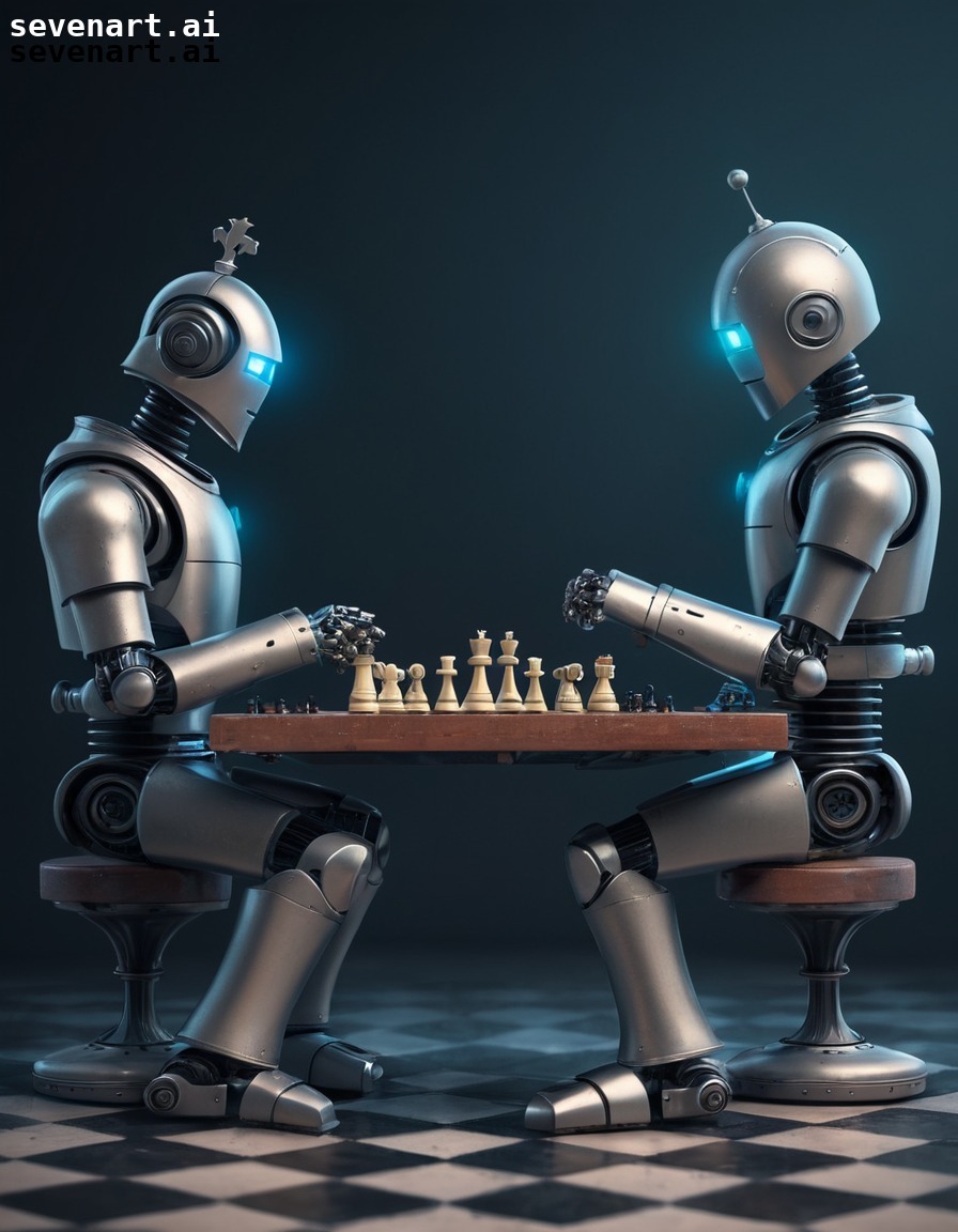 robots, artificial intelligence, chess, competition, strategy