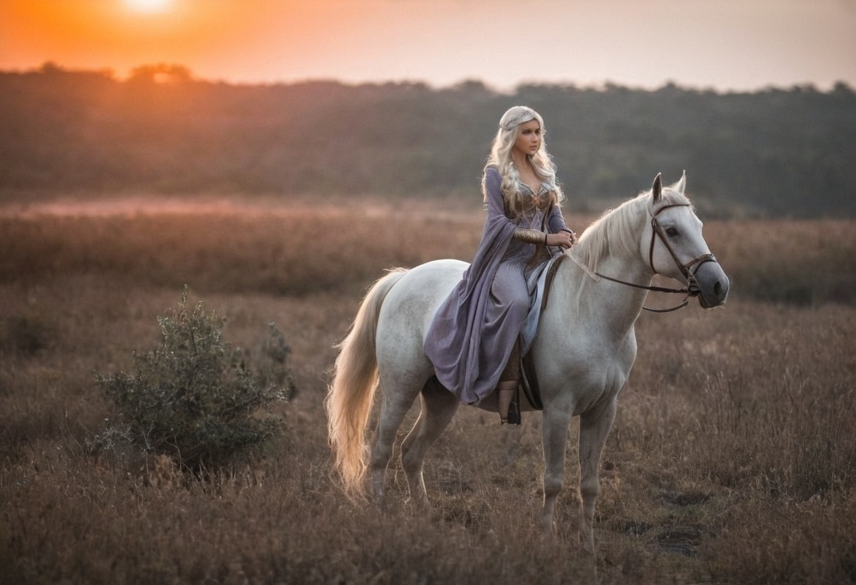 animals, gameofthrones, horses, princess, whitehorse, cosplaygirl, daenerystargaryen, girlandhorse, cosplaycostume, cosplaydress, daenerysstormborn, daeneryscosplay, gameofthronescosplay