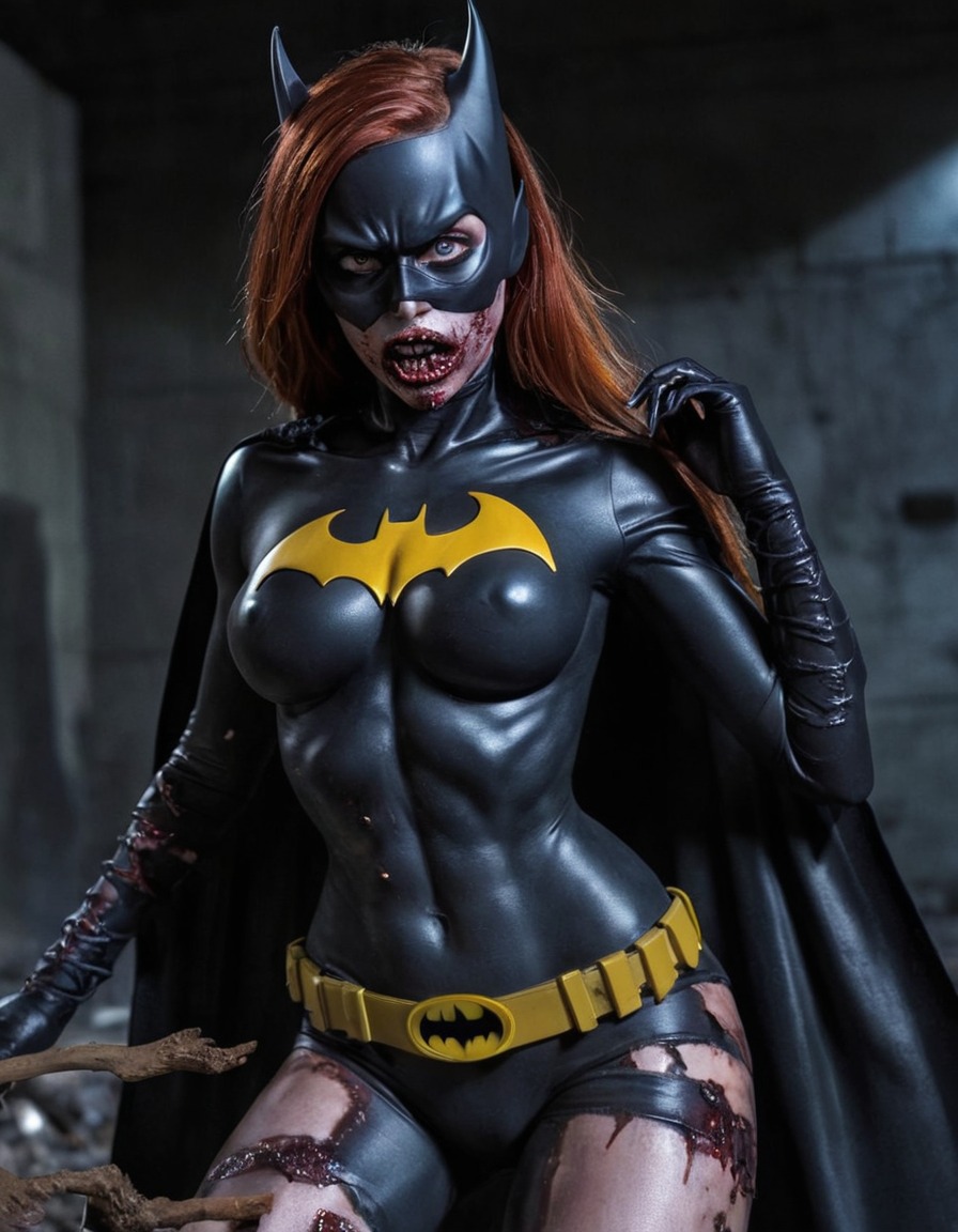 zombie, batgirl (dc comics), dc comics, horror, supernatural, gotham city