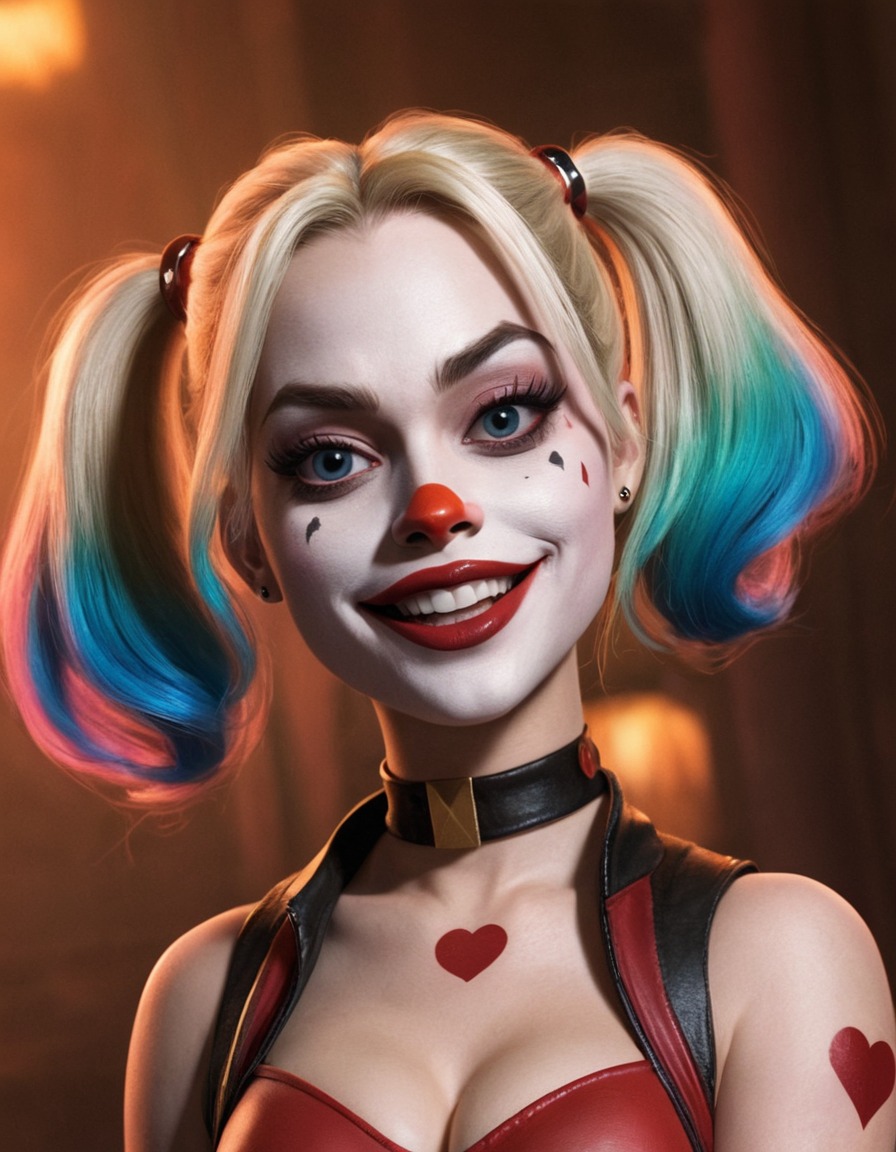 funny, harley quinn, dc comics, caricature