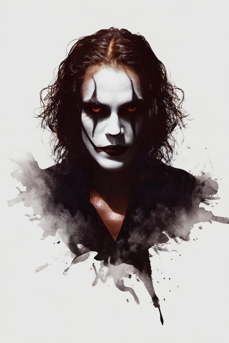 digitalart, fanart, portrait, digitalpainting, characterdesign, ericdraven, thecrow, thecrowfanart, dailychallenge, aiartcommunity, midjourney, midjourneyart, ericdravenfanart