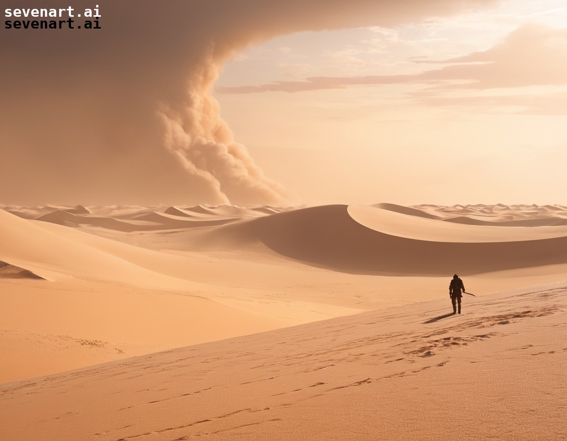 desolate, barren, dune world, sandstorms, harsh environment, dune