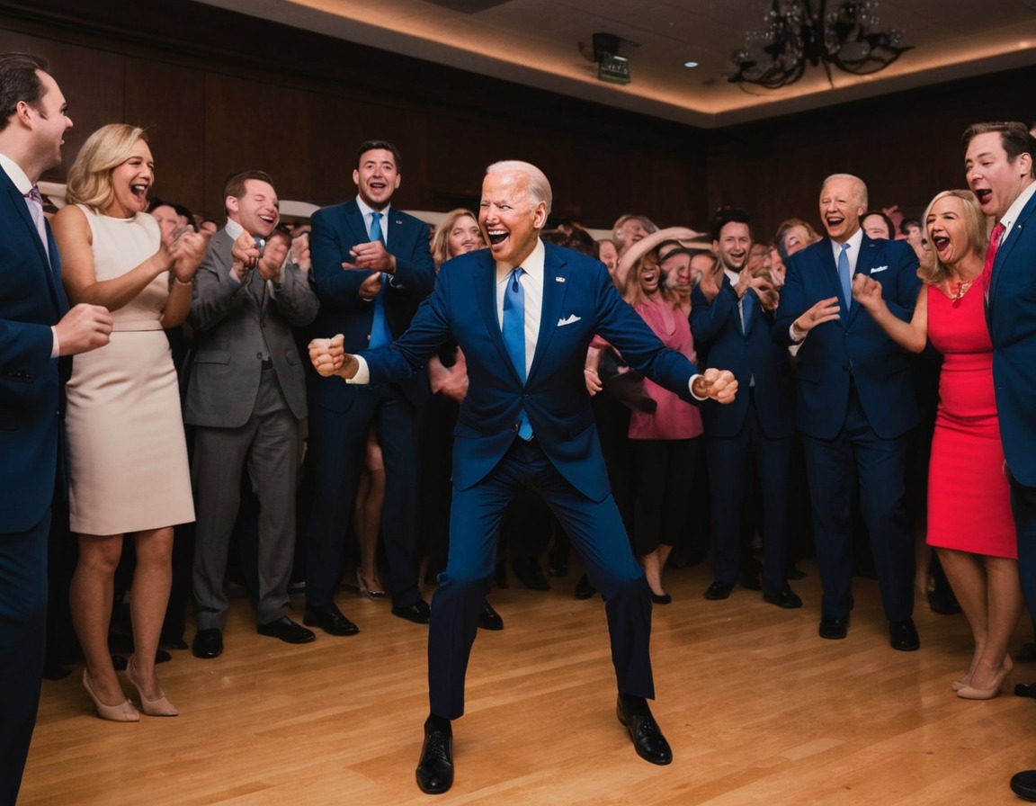 joe biden, dance, silly, humor, party, usa