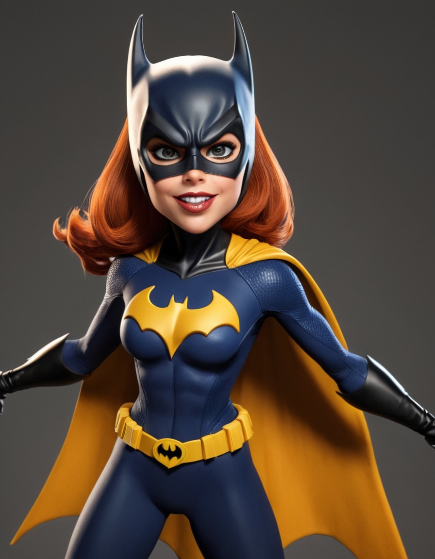 dc comics, batgirl, funny, caricature