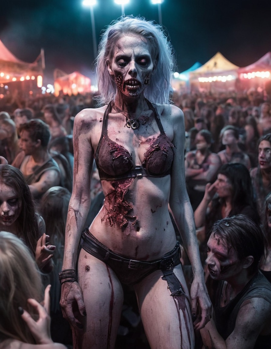 zombie, music festival, live band, entertainment