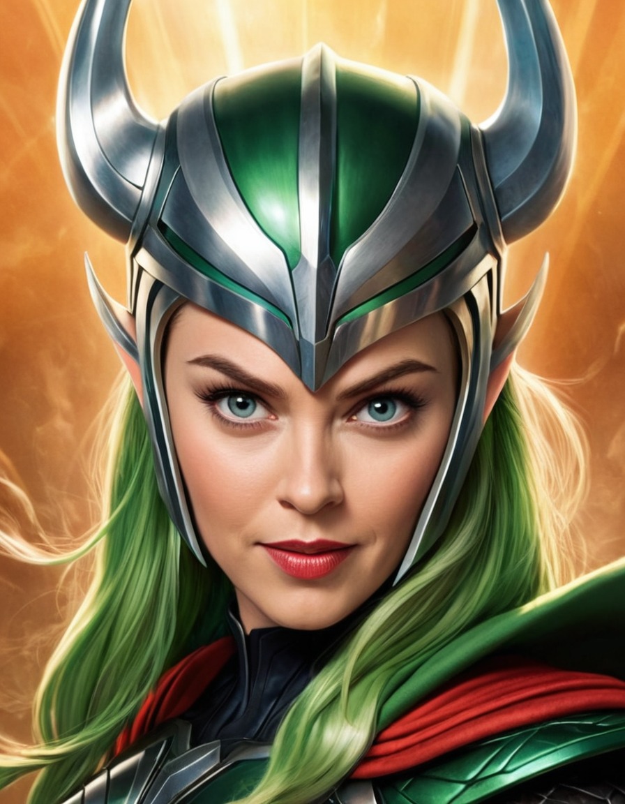 fun, hela (thor), caricature, marvel, villain, thor, humor