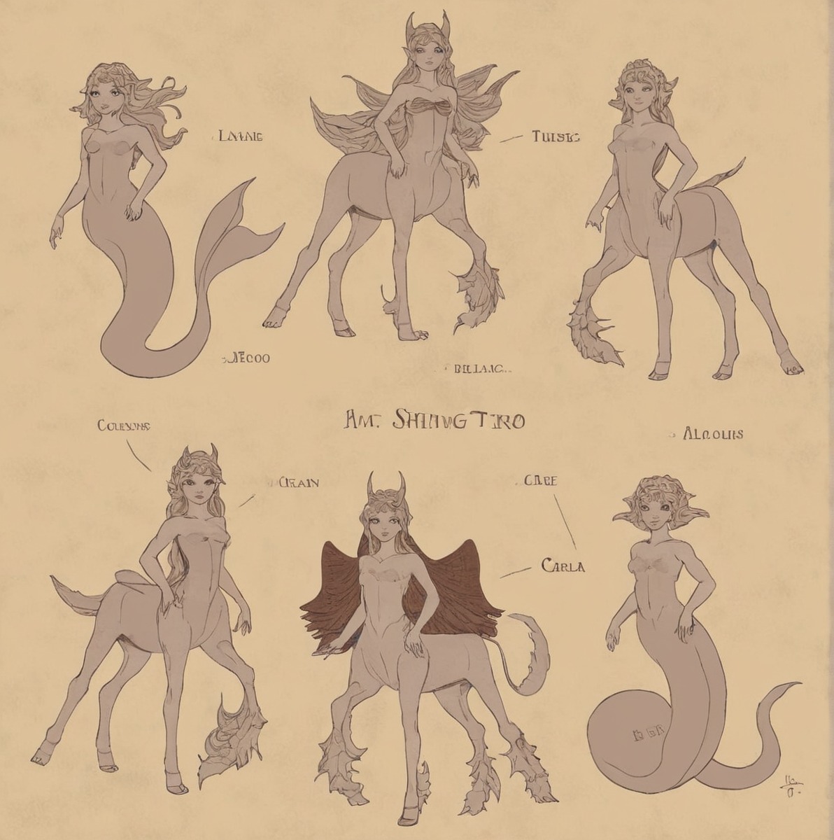 adopt, centaur, dog, griphon, line, mermaid, naga, open, pay, sale, snake, taur, wings, p2u, art, use