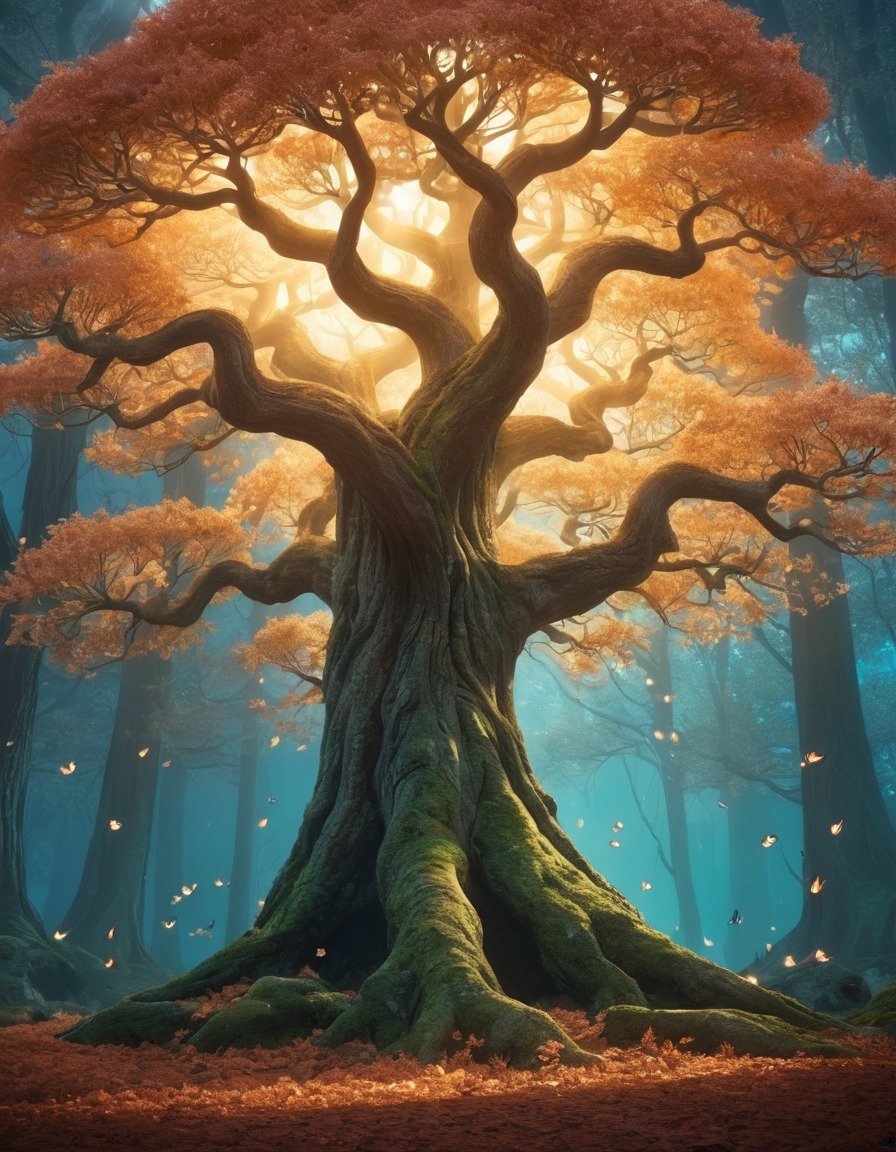 nature, tree, fantasy, fairies, magic, enchantment, fantastic