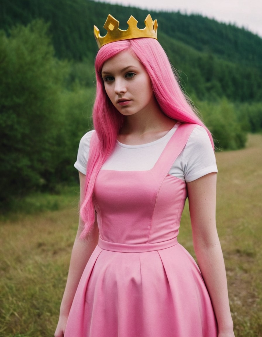 princess bubblegum, adventure time, character, animation, royalty, fantasy, fashion