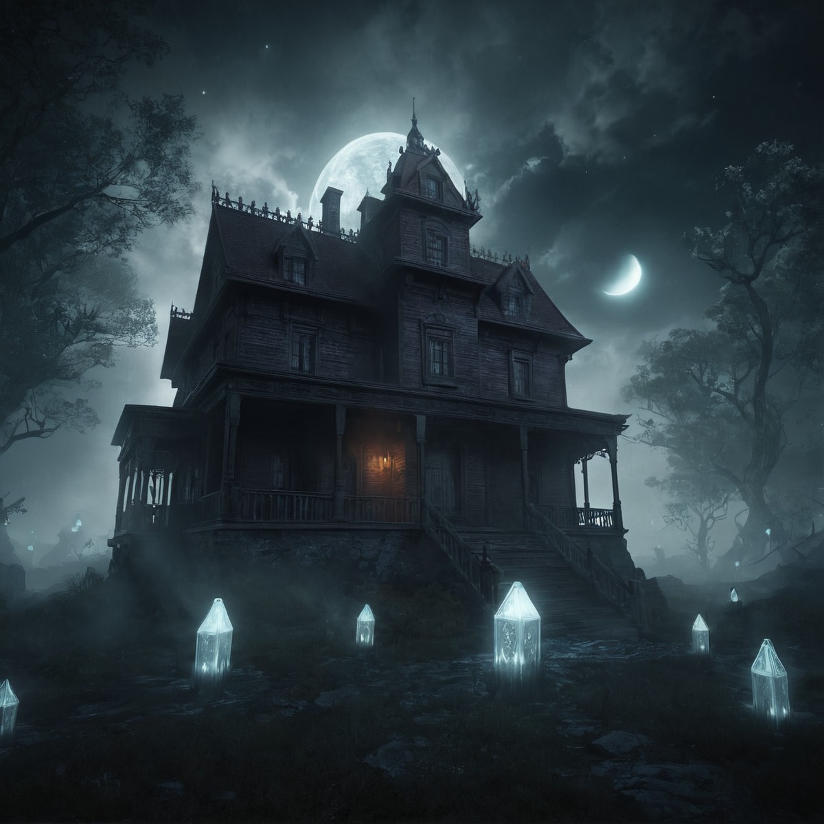 horror, creepy, ghost, spooky, halloween, digitalart, gothic, spirit, hauntedhouse, hauntingseason, aiart