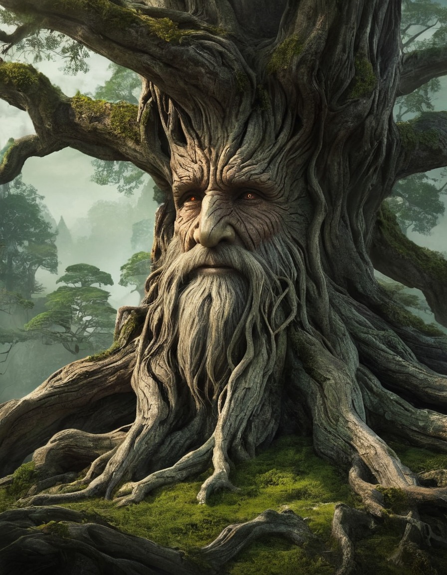 nature, fantasy, wisdom, contemplation, treefolk, john tolkien, tolkien