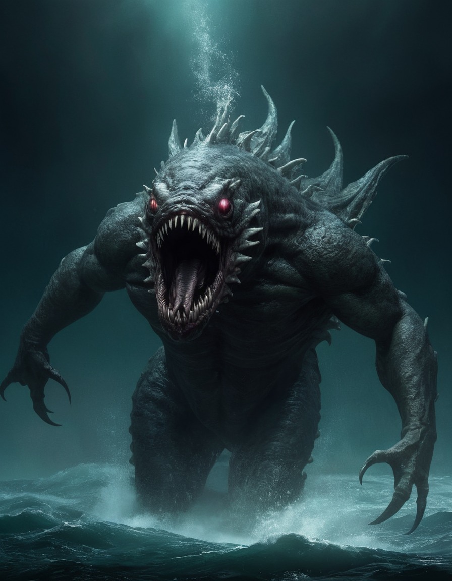 bunyip, monster, mythology, australian folklore, legend, sea creature