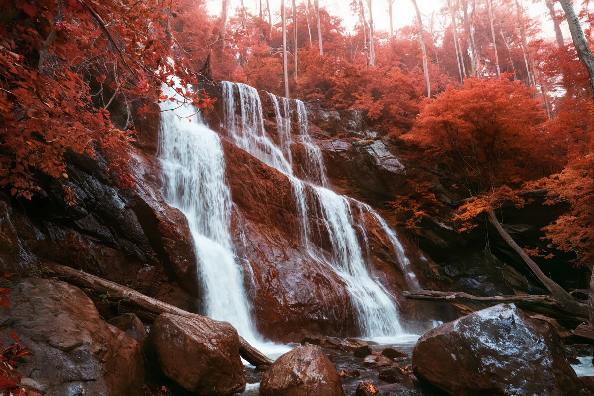 australia, digital, garnet, infrared, landscape, mahogany, nature, photo, red, sigma, waterfall, foveon, fullspectrum, blackforest, darkroom