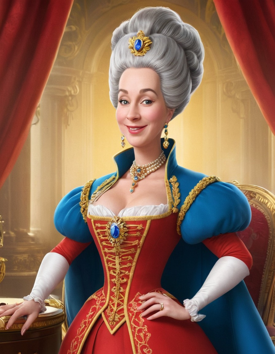 catherine the great, caricature, cartoon, humor, funny