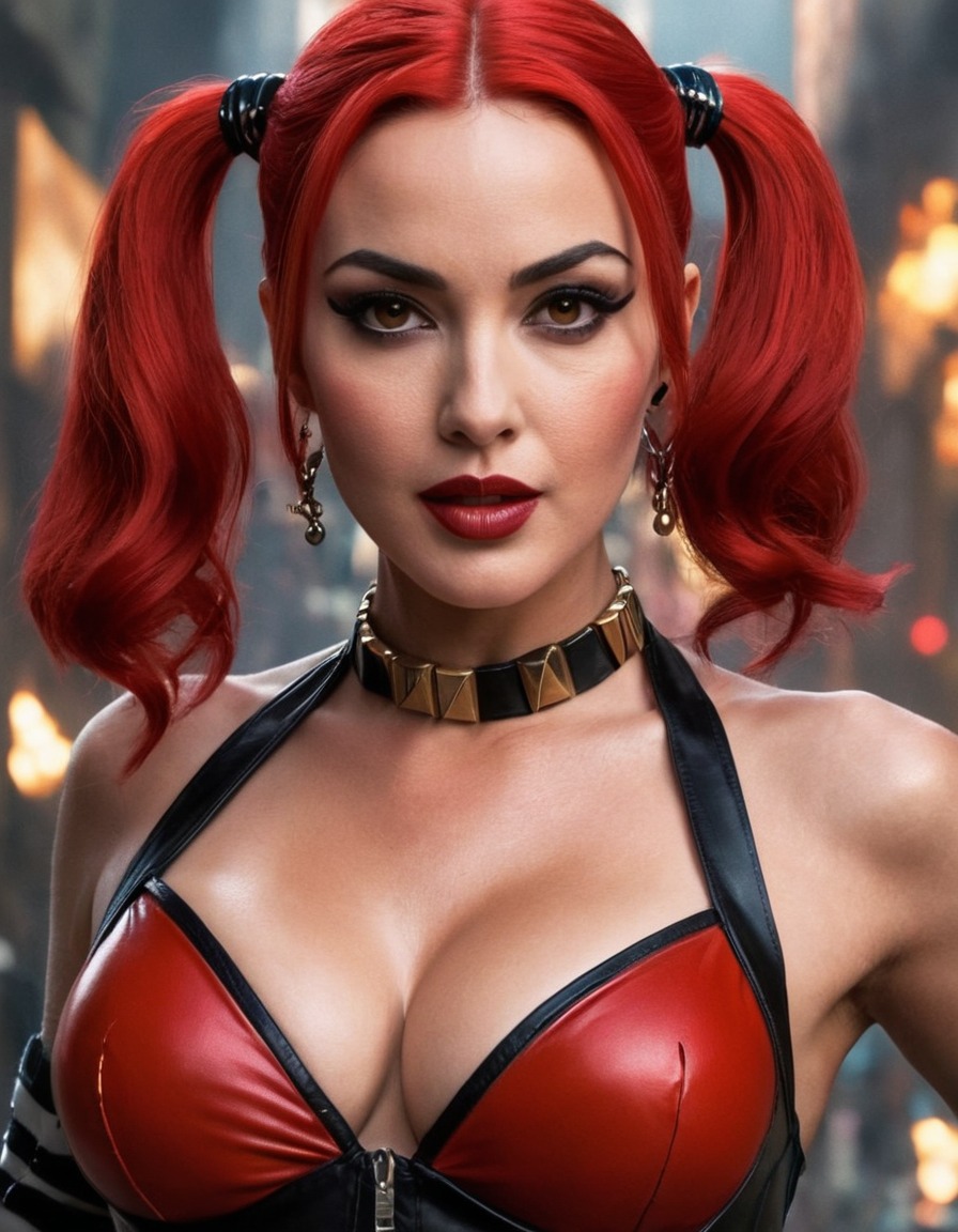 monica bellucci, harley quinn, action, actress, dc comics, superhero, film