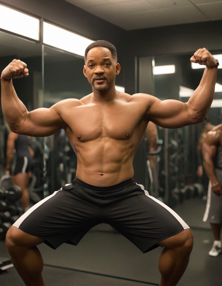 will smith, gym, fitness, muscles, actor