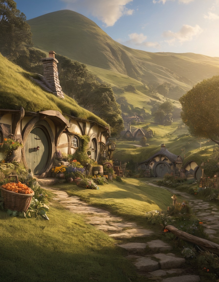 fantasy, hobbits, the shire, peace, tranquility, john tolkien, tolkien