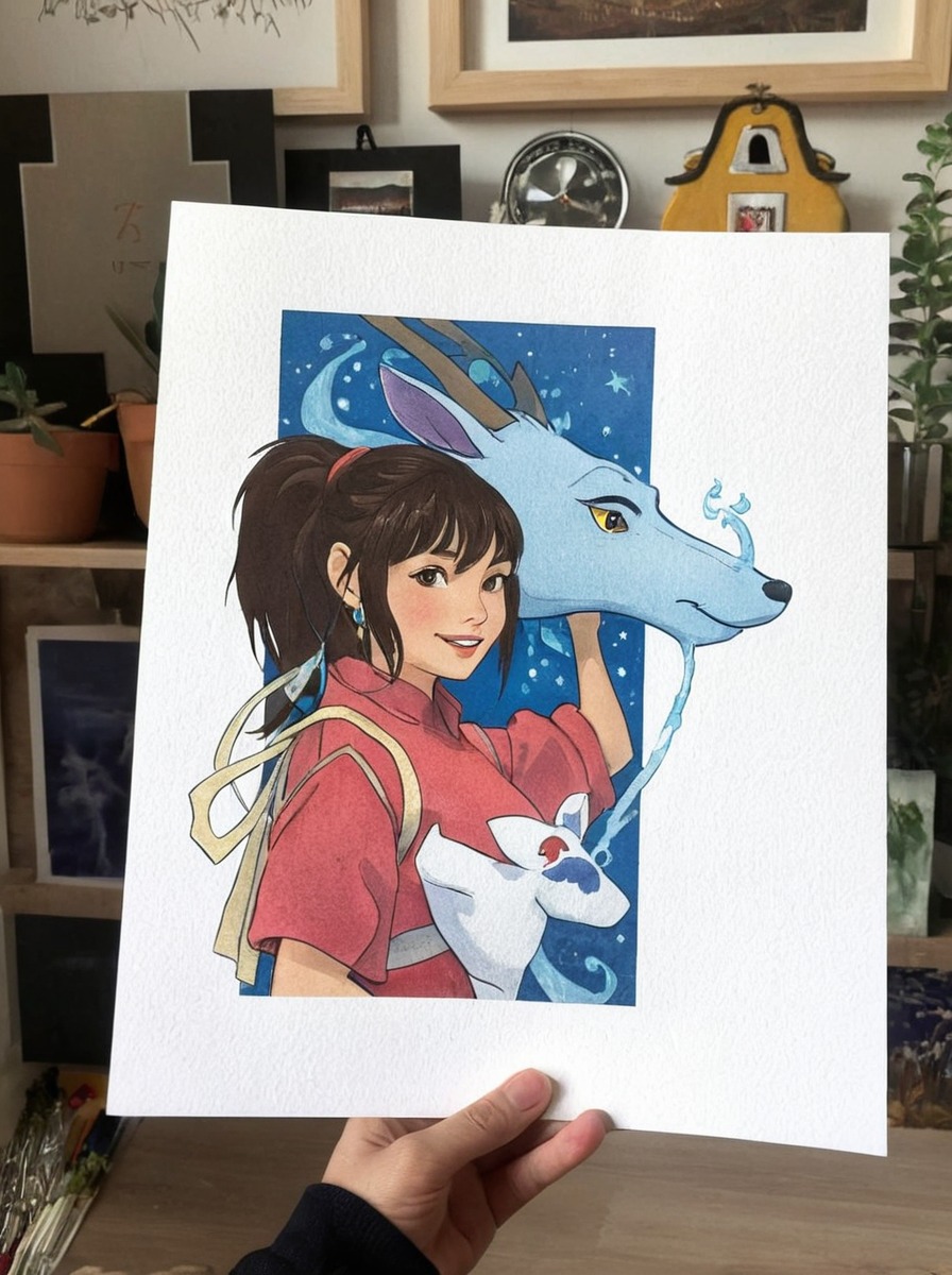 animedrawing, animefanart, fanart, fanartdrawing, gouachepainting, illustrationart, spiritedaway, illustrationpainting, ghiblifanart, gouacheart, gouacheillustration, ghibliinspired