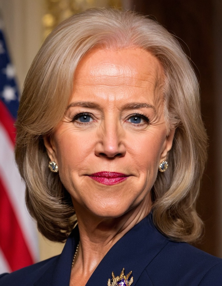 joe biden, gender transformation, female version, identity exploration