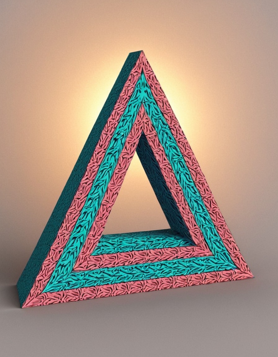 penrose triangle, illusion, visual illusion, geometry, optical illusion, impossible shape, perspective