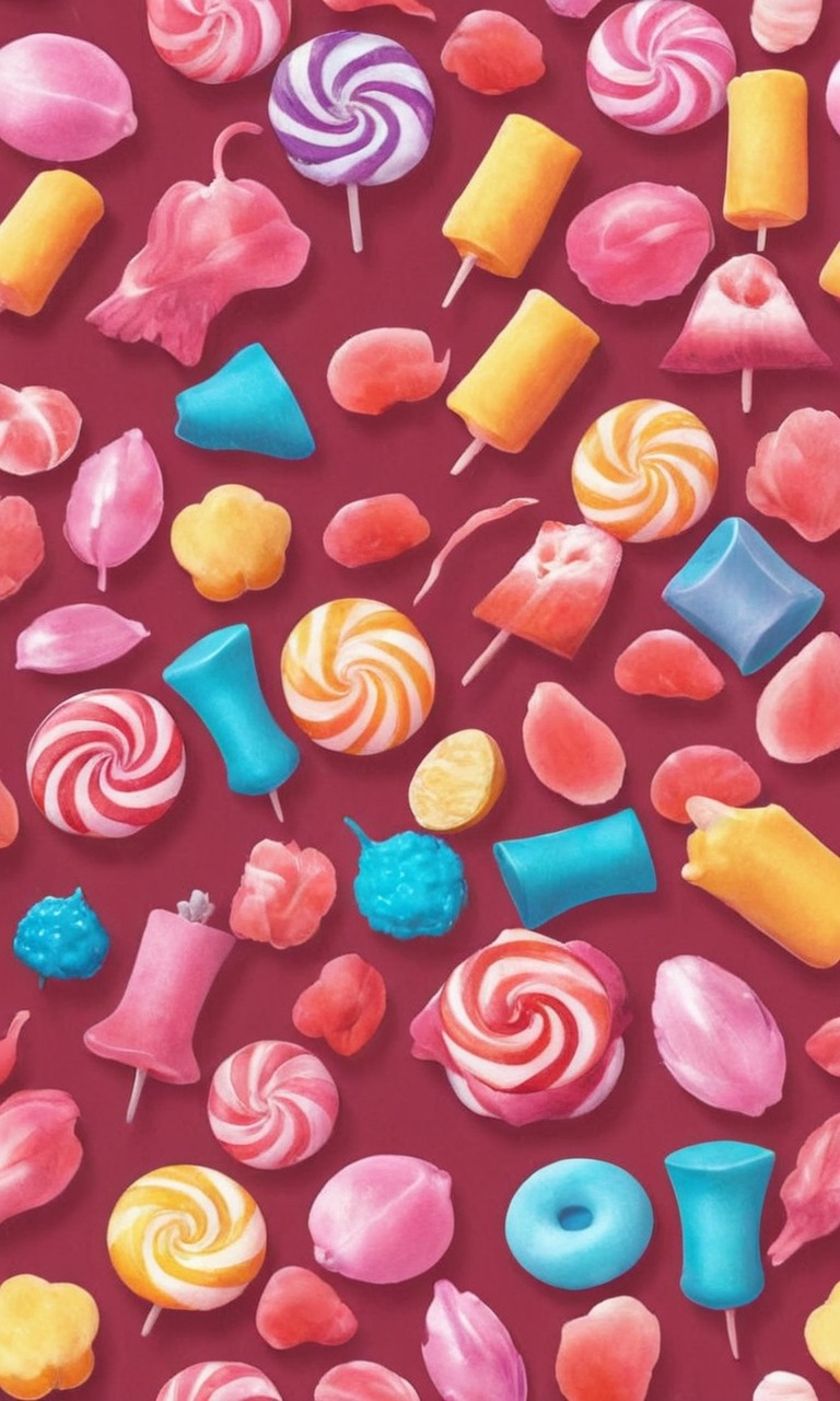 wallpaper, candy, pixelated, sweets